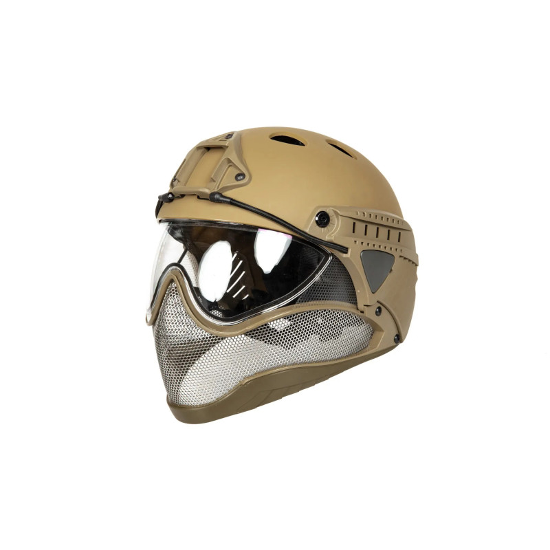 Full Face First Helmet -Tan