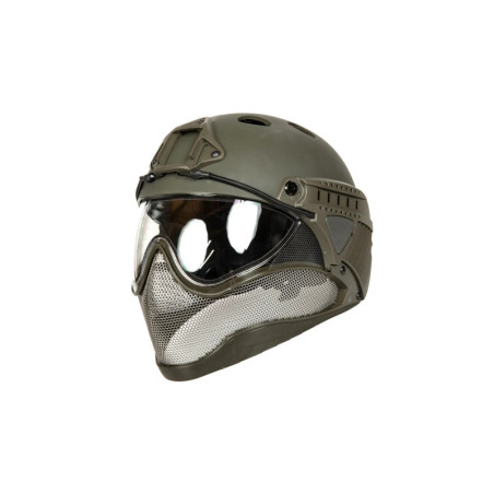 Full Face First Helmet -Green