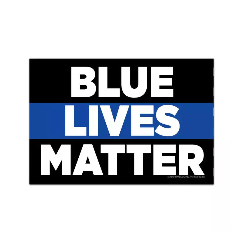 Rectangle Magnett - BLUE LIVES MATTER