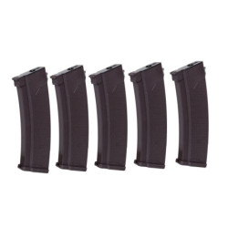 Set of 5 Mid-Cap S-Mag magazines for J-series 175 pellets Plum