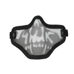 Stalker mask with skull - Black