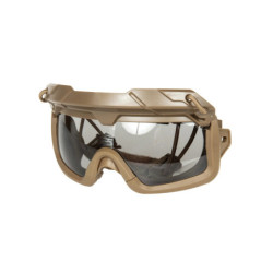 Tactical goggles 2in1 - Tan / Black