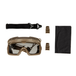 Tactical goggles 2in1 - Tan / Black