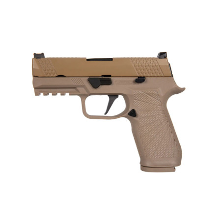 WE F18 Compact Green Gas Pistol replica TAN