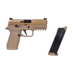 WE F18 Compact Green Gas Pistol replica TAN