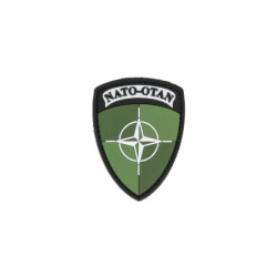 PVC patch - NATO shield - Green