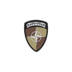 PVC patch - NATO Shield - Desert