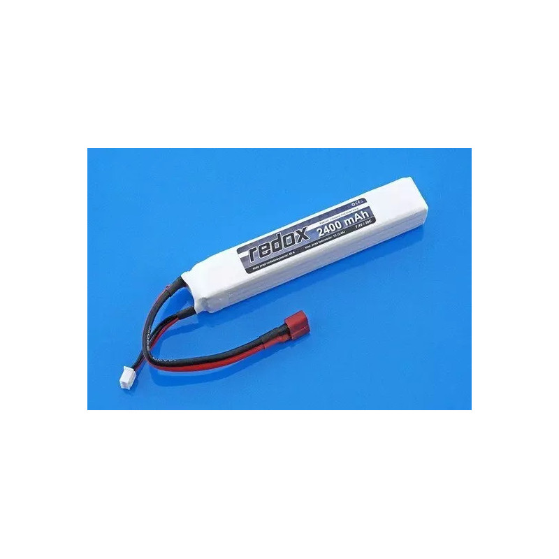 LiPo 7,4V 2400mAh 20C Redox battery (integrated)