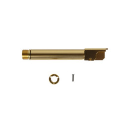 G19 Gen4 "2 Way Fixed" Non-Recoiling External Barrel - Gold