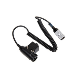 U94 PTT for PRC 152/148 Radios (Coiled Cable)