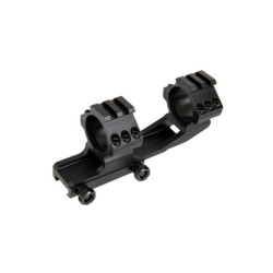 One-piece angled scope mount + upper RIS - Black