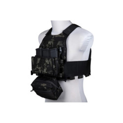 FCS-type tactical waistcoat with MK Chest Rig - Multicam Black