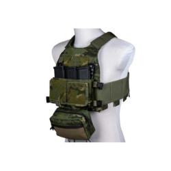 FCS-type tactical waistcoat with MK Chest Rig - Multicam Tropic
