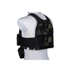 FCS-type tactical waistcoat with MK Chest Rig - Multicam Black