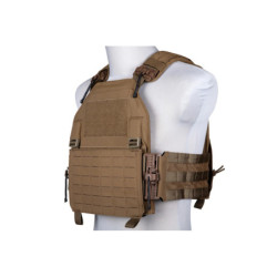 LAVC Assault Plate Carrier Tactical Vest - Coyote Brown