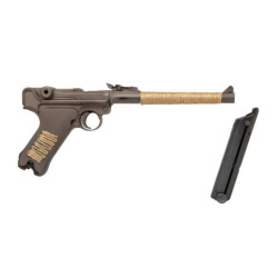 Pistol 08 L Parabellum Gas Pistol Replica - Corpo Wars (Nameless)