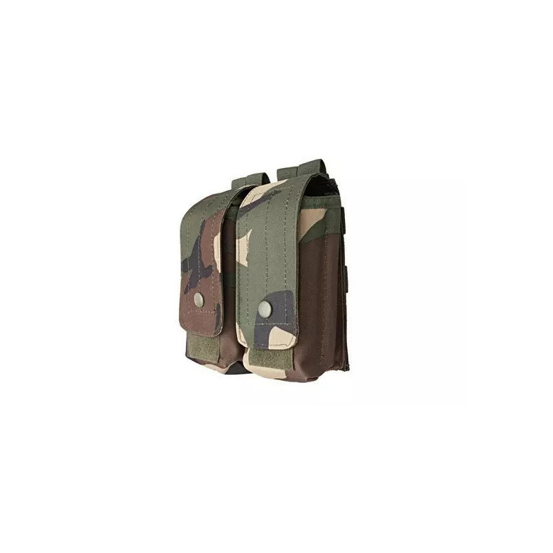 Double AK magazine pouch - woodland