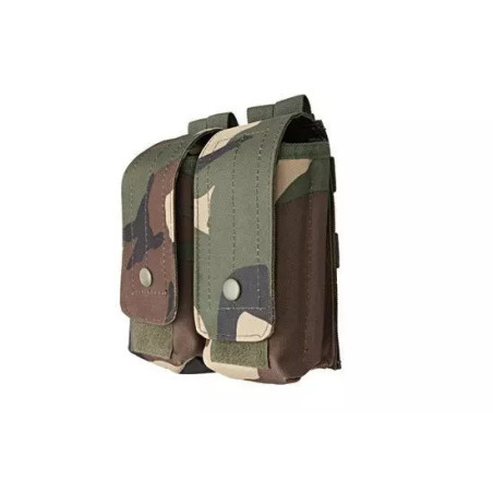 Double AK magazine pouch - woodland