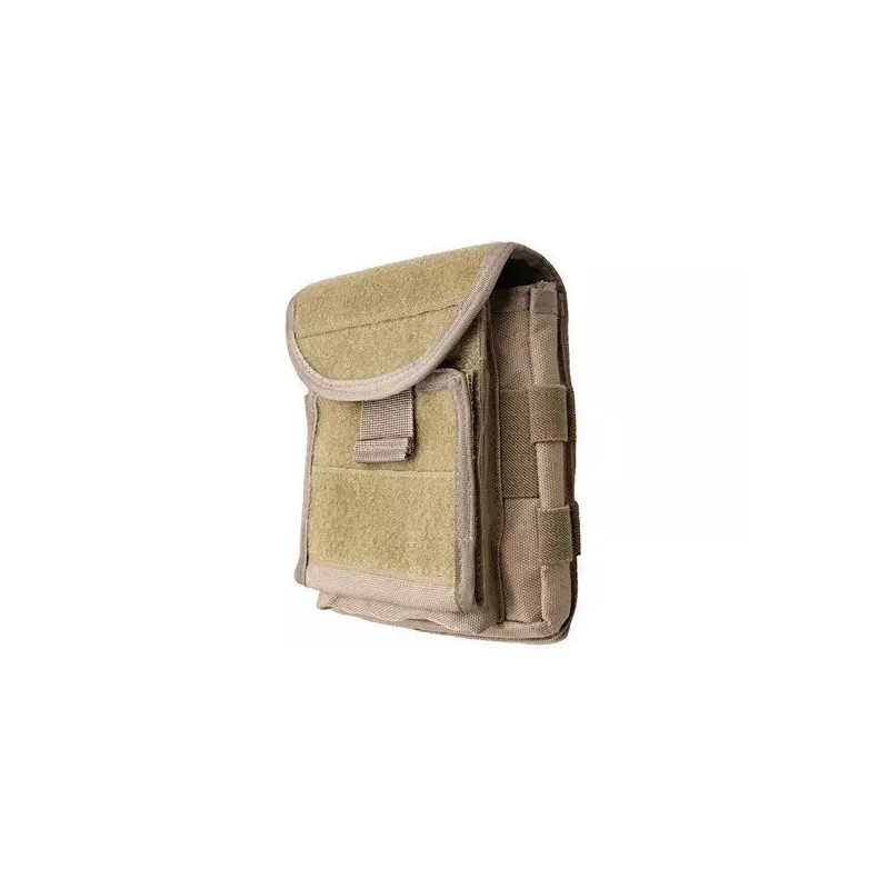 Administration panel with map pouch - sand