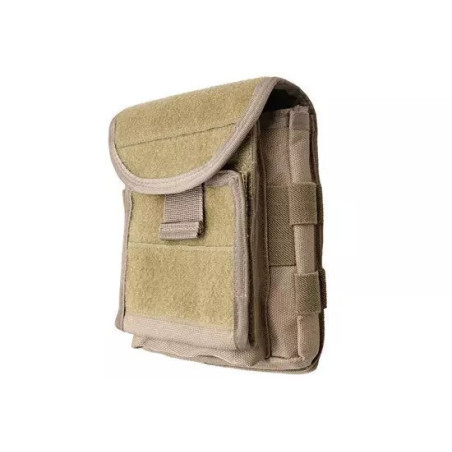 Administration panel with map pouch - sand