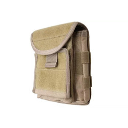 Administration panel with map pouch - sand