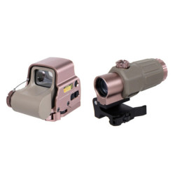 EXPS type collimator sight set with magnifier type G33 Dark Earth