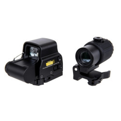 EXPS type collimator sight set with magnifier type G43 Black