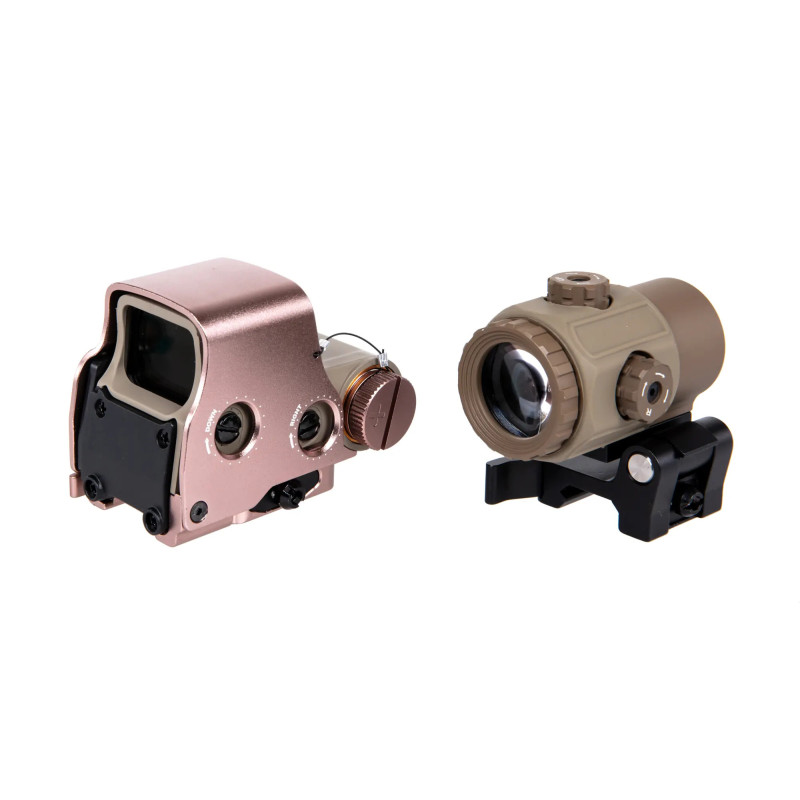 EXPS type collimator sight set with magnifier type G43 Dark Earth