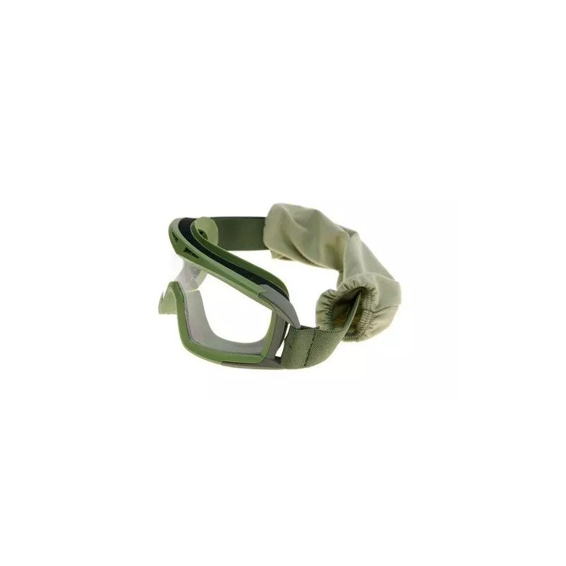 Low-profile goggles with glasses – olive