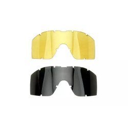 Low-profile goggles with glasses – olive