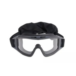 Low-profile goggles with glasses – BLACK