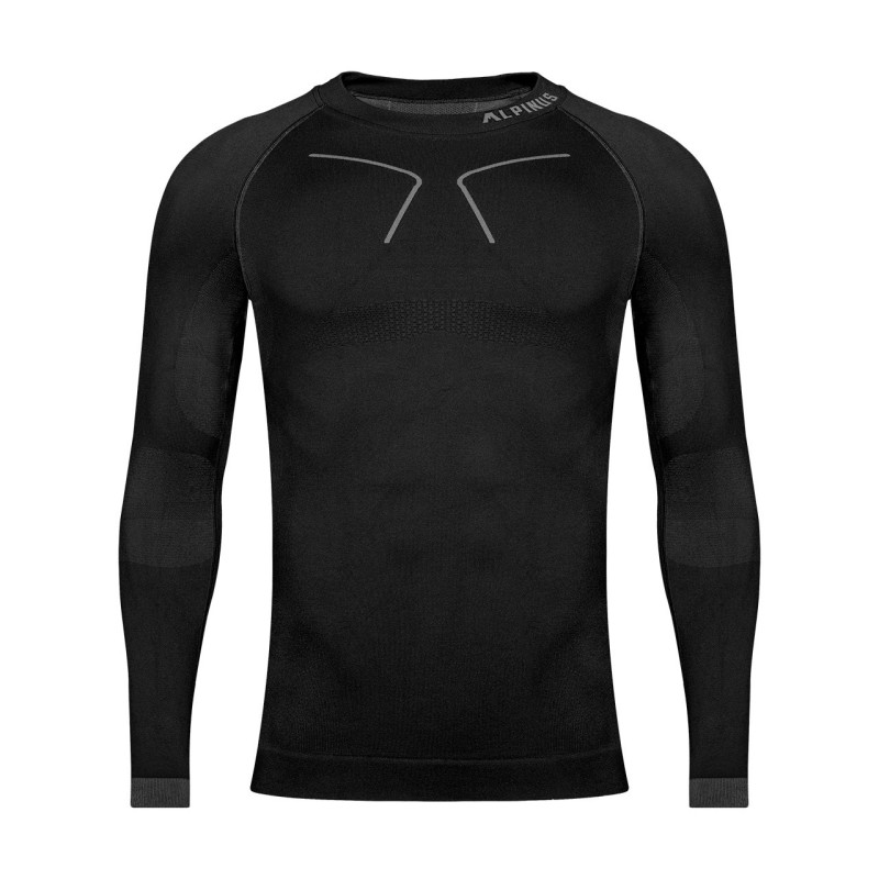 Men's Alpinus Tactical Base Layer thermal sweatshirt Black Grey